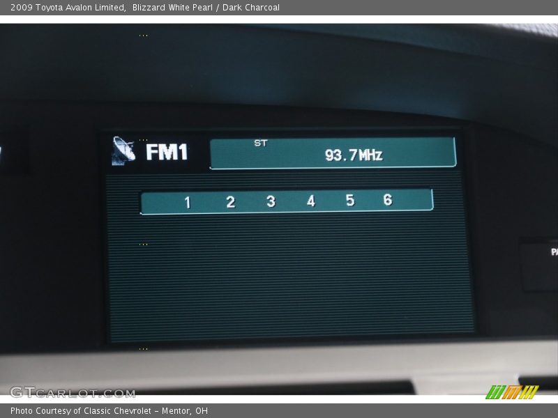 Blizzard White Pearl / Dark Charcoal 2009 Toyota Avalon Limited
