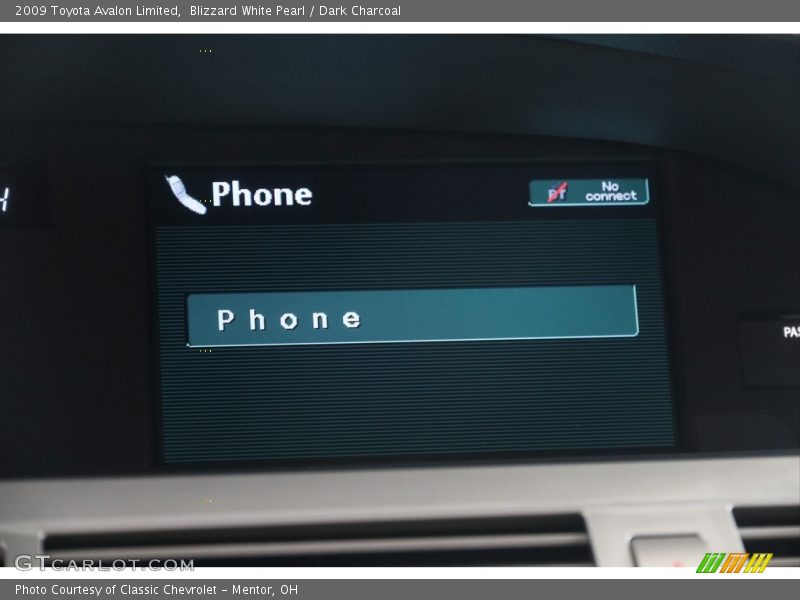 Blizzard White Pearl / Dark Charcoal 2009 Toyota Avalon Limited