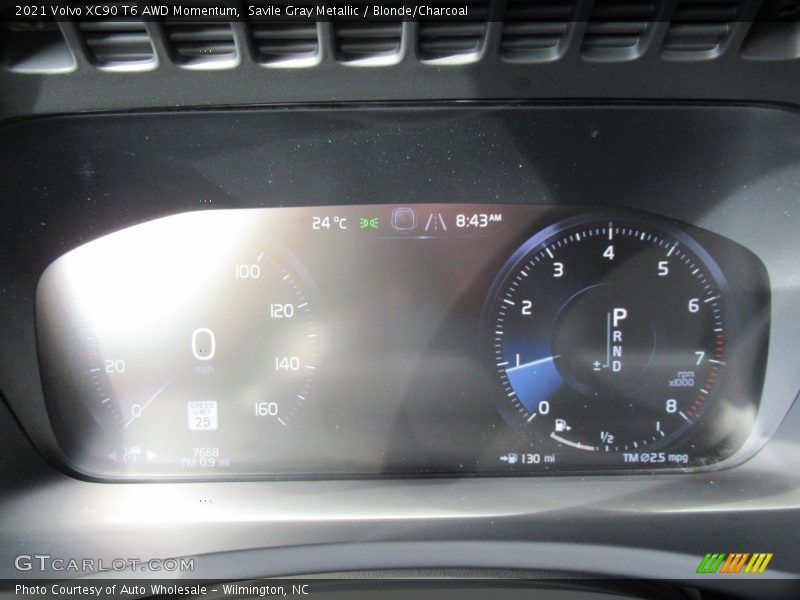 Savile Gray Metallic / Blonde/Charcoal 2021 Volvo XC90 T6 AWD Momentum