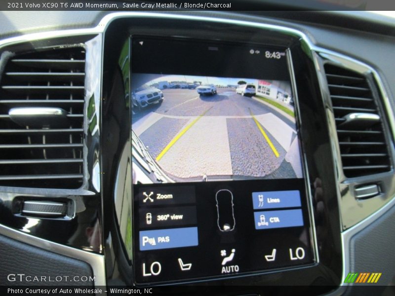Savile Gray Metallic / Blonde/Charcoal 2021 Volvo XC90 T6 AWD Momentum