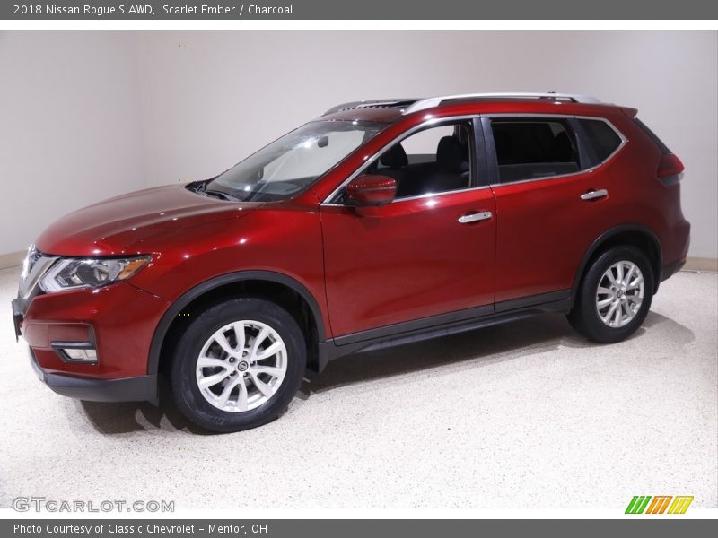 Scarlet Ember / Charcoal 2018 Nissan Rogue S AWD