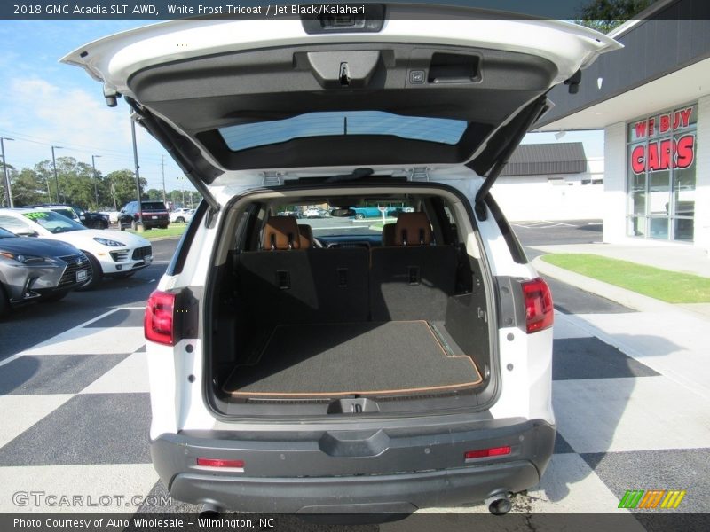 White Frost Tricoat / Jet Black/Kalahari 2018 GMC Acadia SLT AWD
