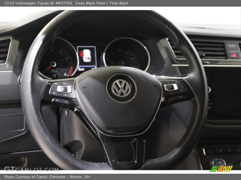 Deep Black Pearl / Titan Black 2018 Volkswagen Tiguan SE 4MOTION