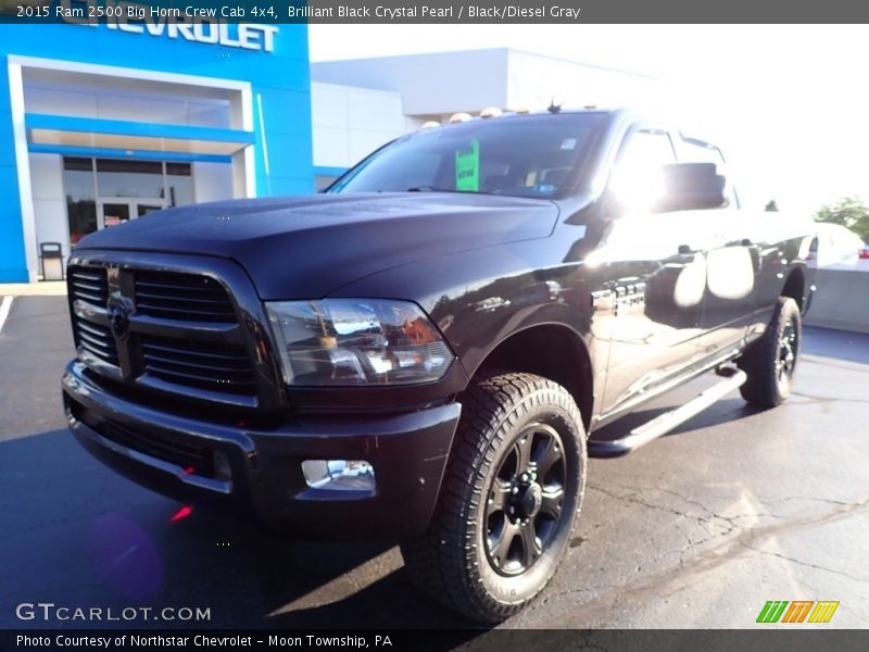 Brilliant Black Crystal Pearl / Black/Diesel Gray 2015 Ram 2500 Big Horn Crew Cab 4x4