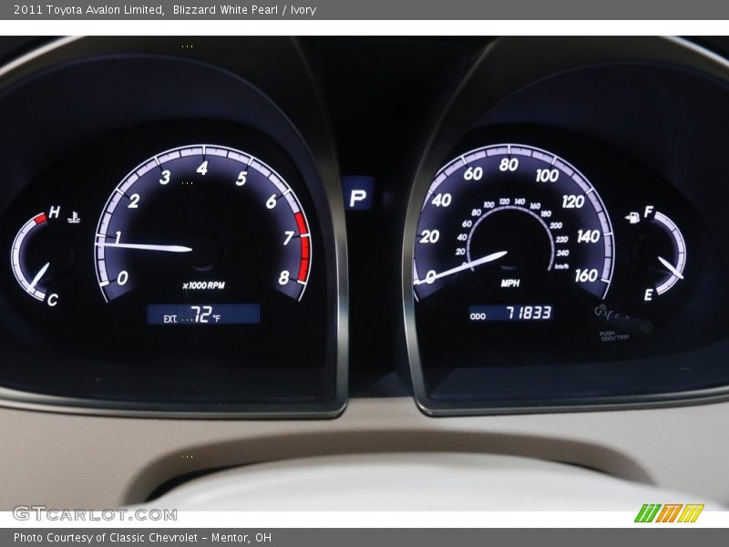Blizzard White Pearl / Ivory 2011 Toyota Avalon Limited