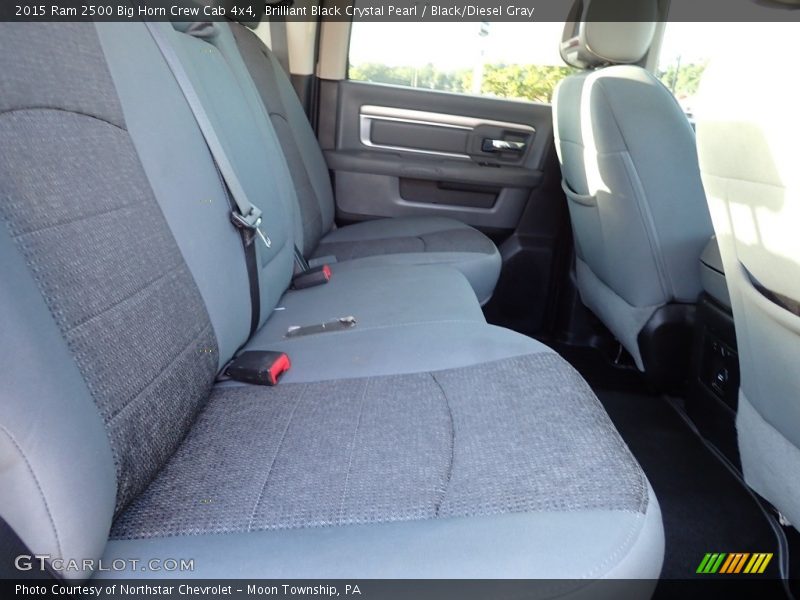 Rear Seat of 2015 2500 Big Horn Crew Cab 4x4