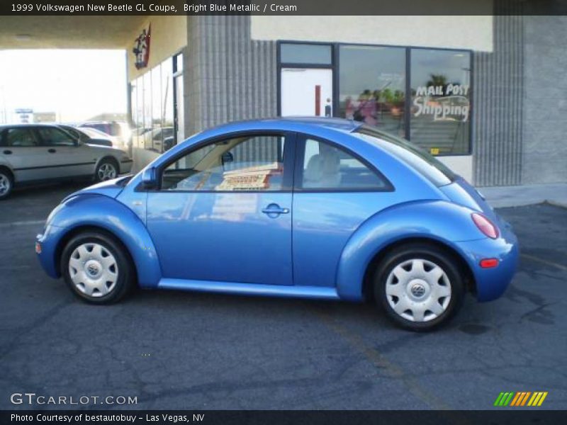 Bright Blue Metallic / Cream 1999 Volkswagen New Beetle GL Coupe