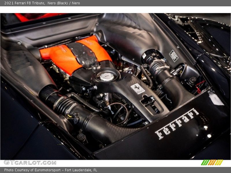  2021 F8 Tributo Engine - 3.9 Liter Twin-Turbocharged DOHC 32-Valve VVT V8