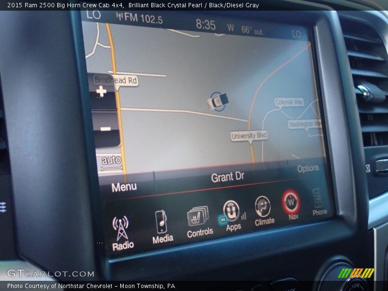 Navigation of 2015 2500 Big Horn Crew Cab 4x4