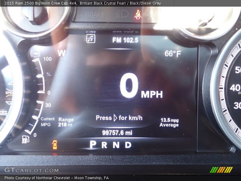 Brilliant Black Crystal Pearl / Black/Diesel Gray 2015 Ram 2500 Big Horn Crew Cab 4x4