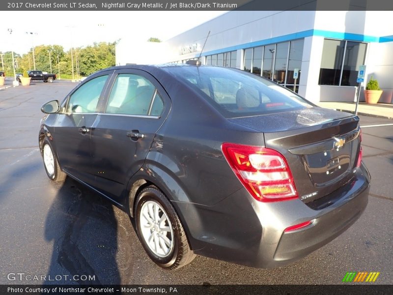 Nightfall Gray Metallic / Jet Black/Dark Titanium 2017 Chevrolet Sonic LT Sedan