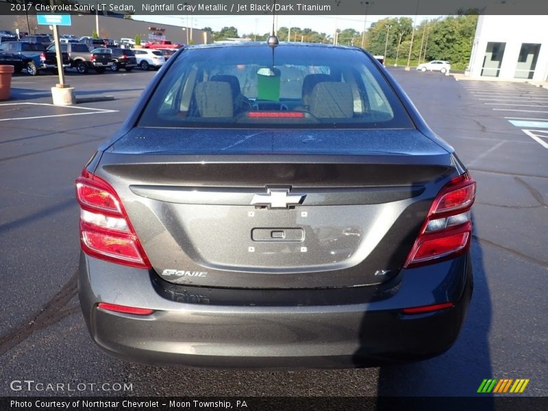 Nightfall Gray Metallic / Jet Black/Dark Titanium 2017 Chevrolet Sonic LT Sedan