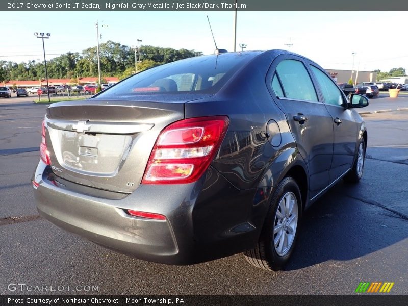 Nightfall Gray Metallic / Jet Black/Dark Titanium 2017 Chevrolet Sonic LT Sedan