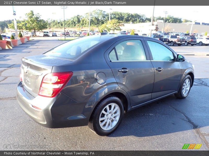 Nightfall Gray Metallic / Jet Black/Dark Titanium 2017 Chevrolet Sonic LT Sedan