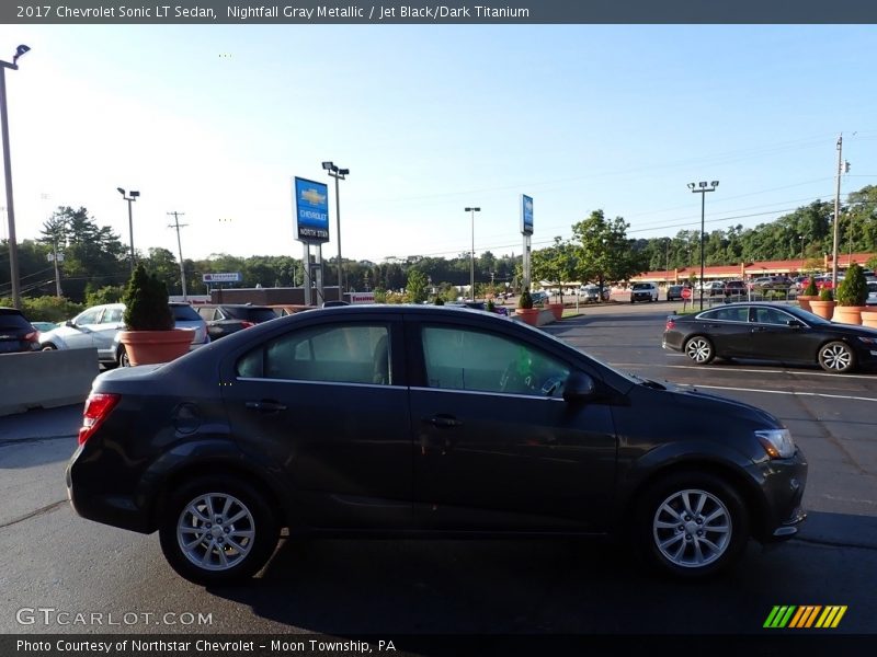 Nightfall Gray Metallic / Jet Black/Dark Titanium 2017 Chevrolet Sonic LT Sedan