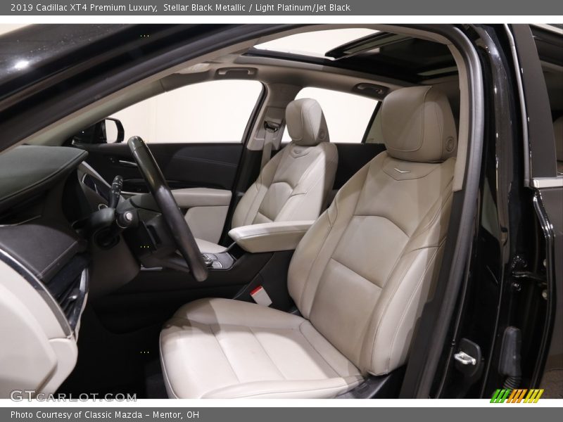 Stellar Black Metallic / Light Platinum/Jet Black 2019 Cadillac XT4 Premium Luxury