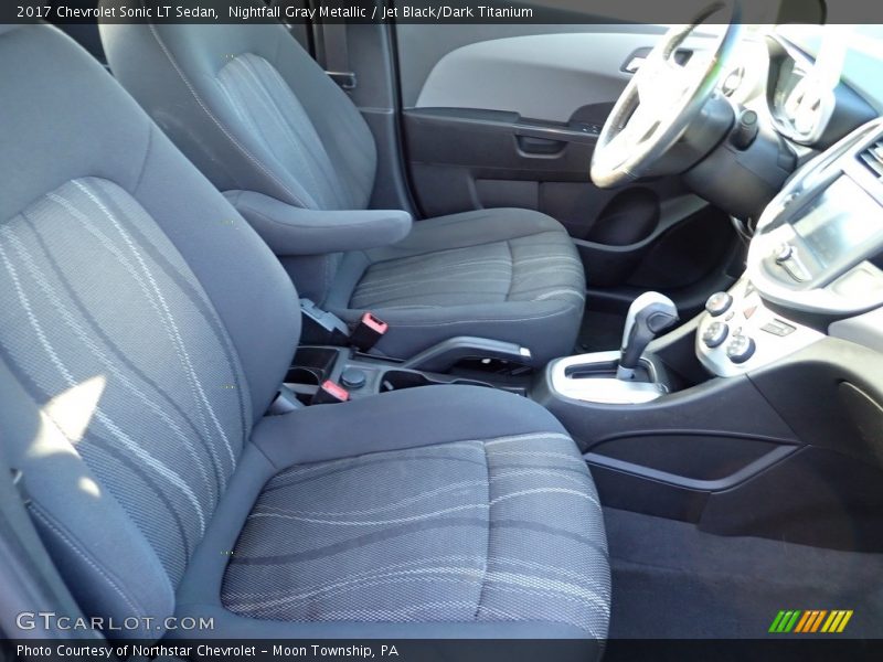 Nightfall Gray Metallic / Jet Black/Dark Titanium 2017 Chevrolet Sonic LT Sedan