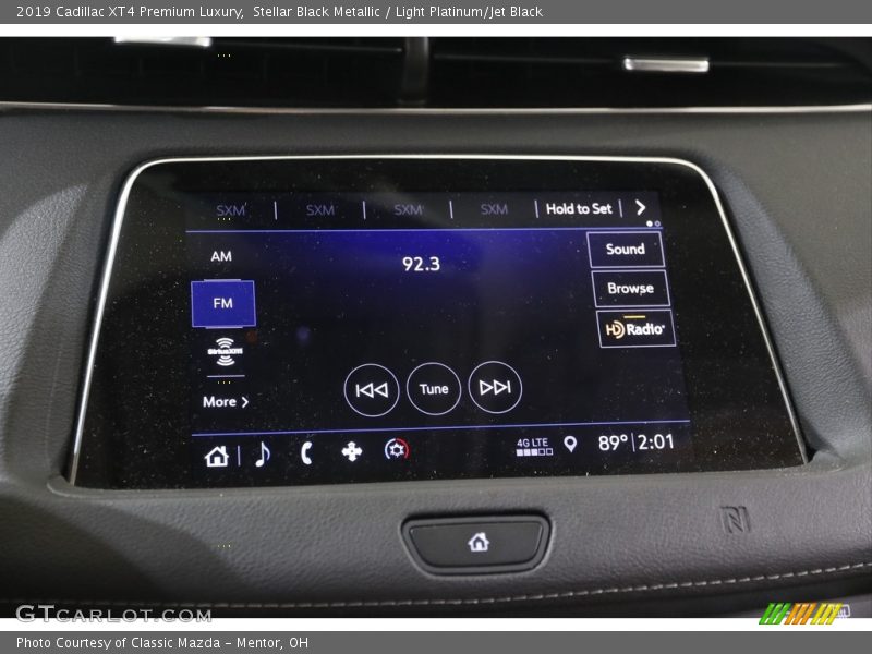 Stellar Black Metallic / Light Platinum/Jet Black 2019 Cadillac XT4 Premium Luxury