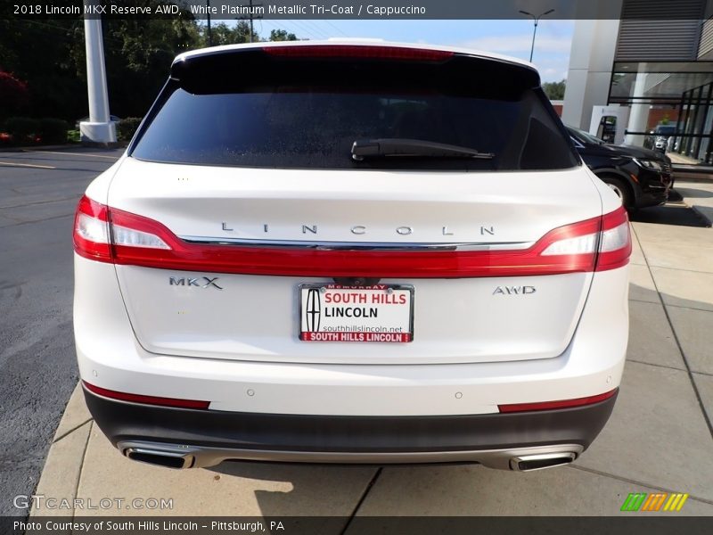 White Platinum Metallic Tri-Coat / Cappuccino 2018 Lincoln MKX Reserve AWD