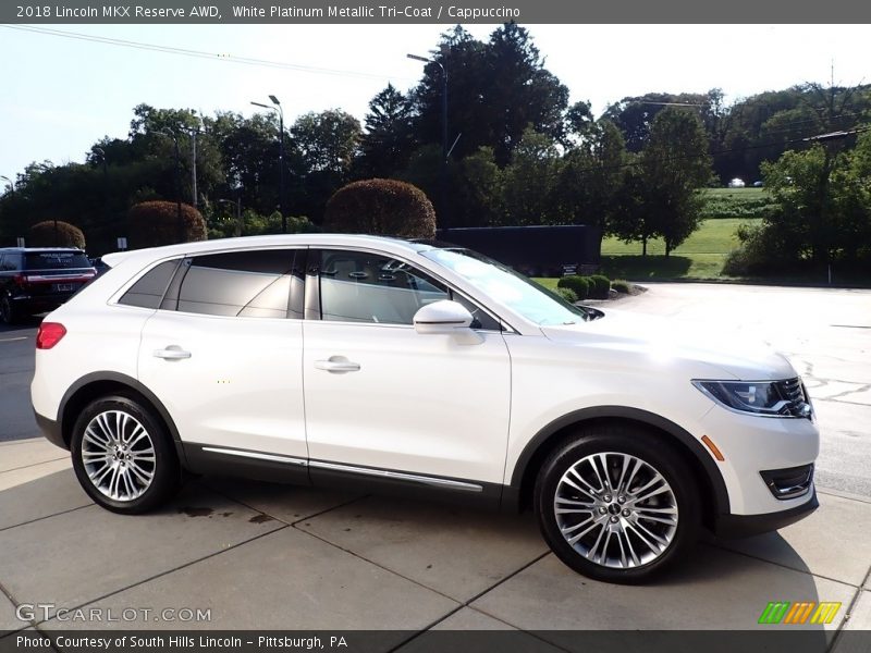 White Platinum Metallic Tri-Coat / Cappuccino 2018 Lincoln MKX Reserve AWD