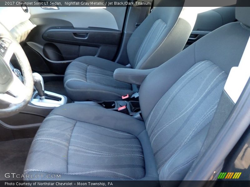Nightfall Gray Metallic / Jet Black/Dark Titanium 2017 Chevrolet Sonic LT Sedan