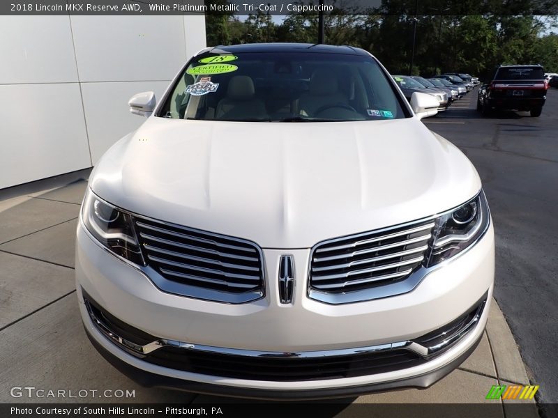 White Platinum Metallic Tri-Coat / Cappuccino 2018 Lincoln MKX Reserve AWD
