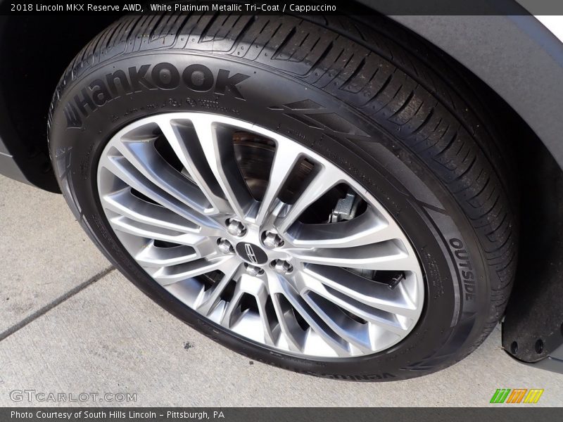 White Platinum Metallic Tri-Coat / Cappuccino 2018 Lincoln MKX Reserve AWD