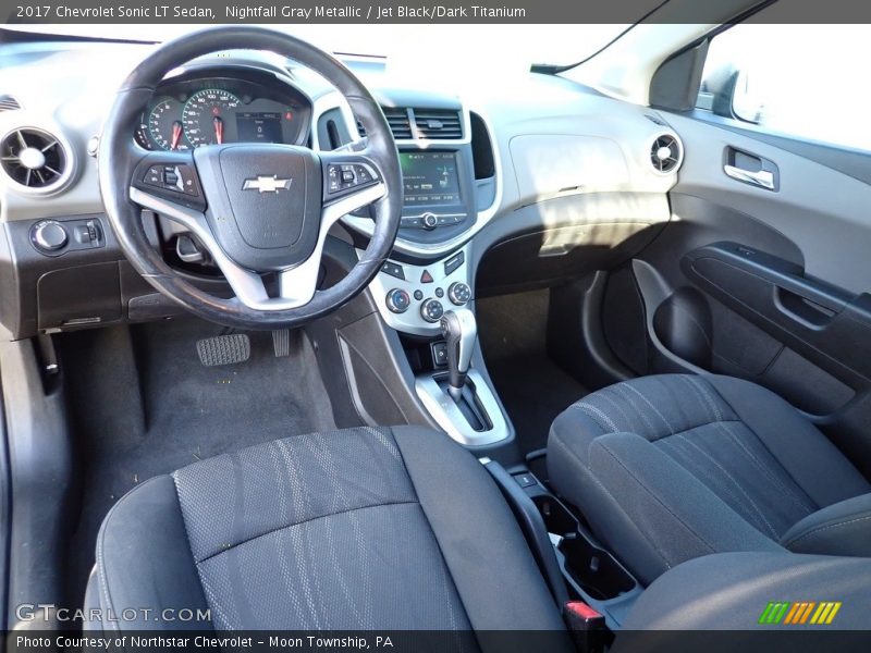 Nightfall Gray Metallic / Jet Black/Dark Titanium 2017 Chevrolet Sonic LT Sedan