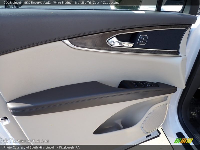 White Platinum Metallic Tri-Coat / Cappuccino 2018 Lincoln MKX Reserve AWD