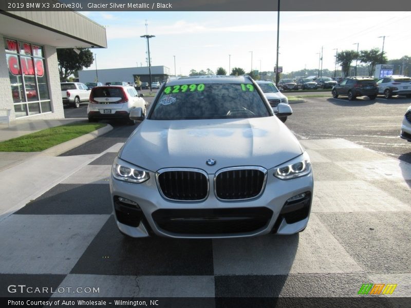 Glacier Silver Metallic / Black 2019 BMW X3 xDrive30i