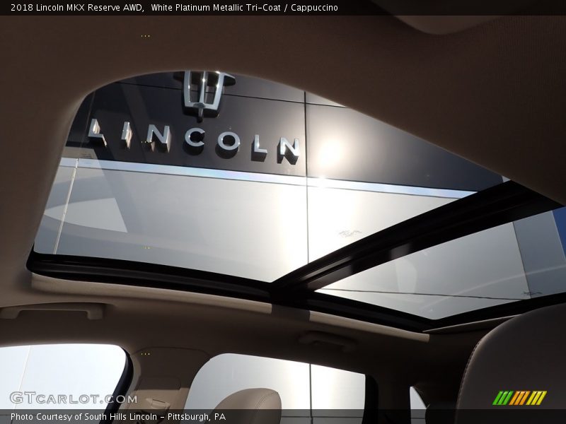 White Platinum Metallic Tri-Coat / Cappuccino 2018 Lincoln MKX Reserve AWD