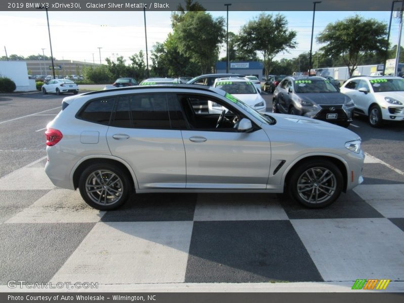 Glacier Silver Metallic / Black 2019 BMW X3 xDrive30i