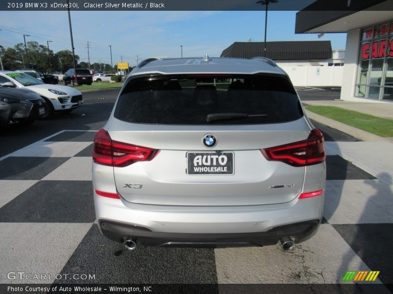 Glacier Silver Metallic / Black 2019 BMW X3 xDrive30i