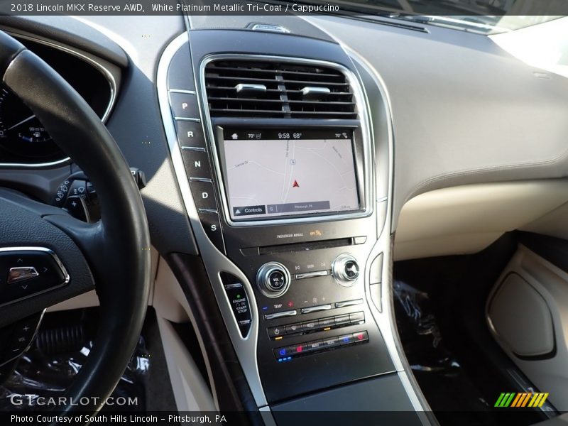 White Platinum Metallic Tri-Coat / Cappuccino 2018 Lincoln MKX Reserve AWD