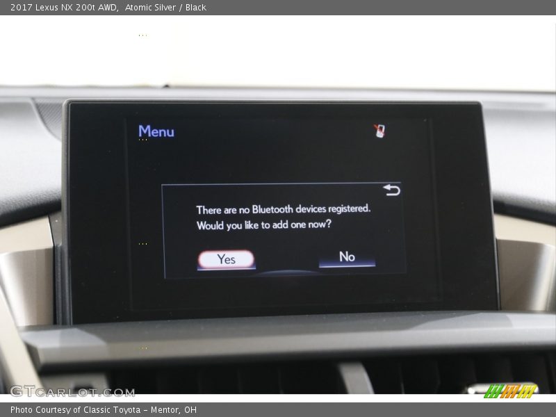 Atomic Silver / Black 2017 Lexus NX 200t AWD