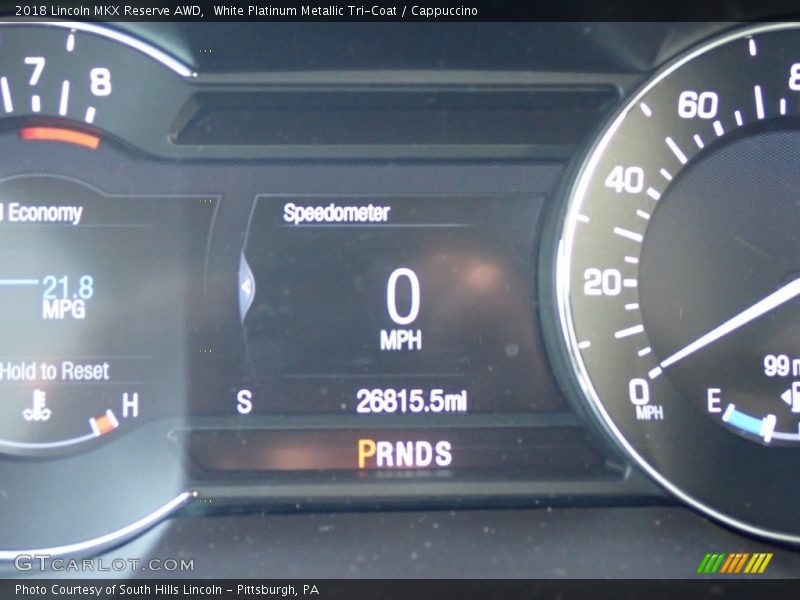 White Platinum Metallic Tri-Coat / Cappuccino 2018 Lincoln MKX Reserve AWD