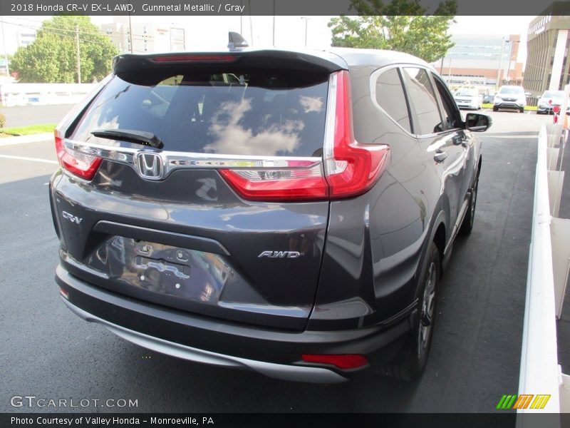 Gunmetal Metallic / Gray 2018 Honda CR-V EX-L AWD