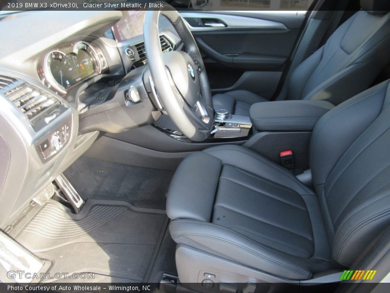 Glacier Silver Metallic / Black 2019 BMW X3 xDrive30i