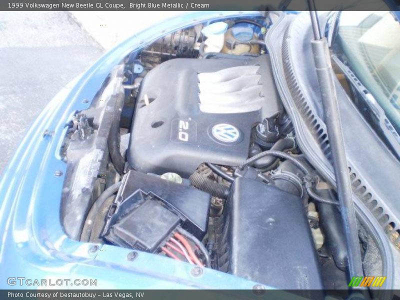 Bright Blue Metallic / Cream 1999 Volkswagen New Beetle GL Coupe