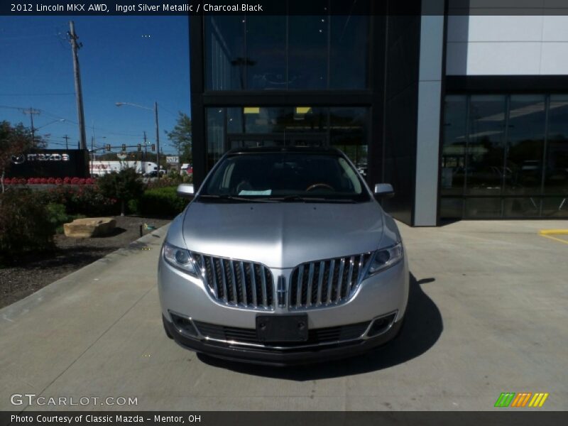 Ingot Silver Metallic / Charcoal Black 2012 Lincoln MKX AWD