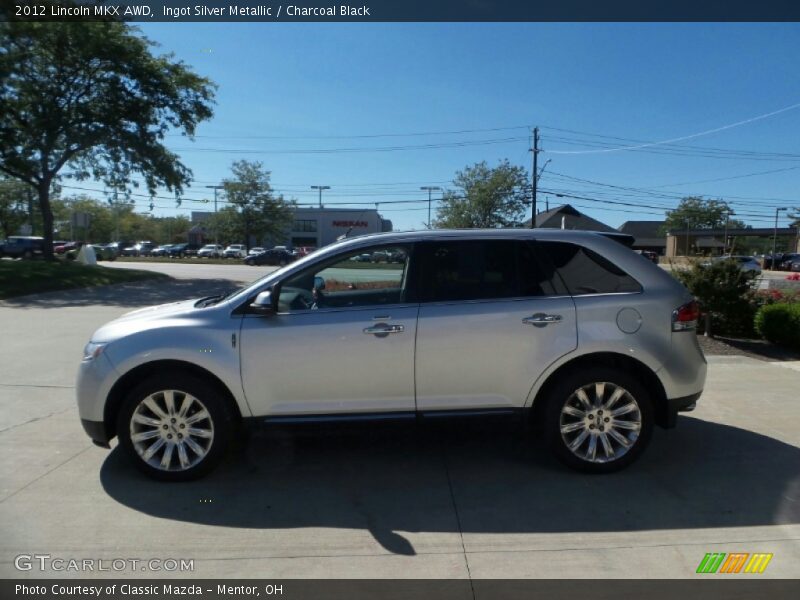 Ingot Silver Metallic / Charcoal Black 2012 Lincoln MKX AWD