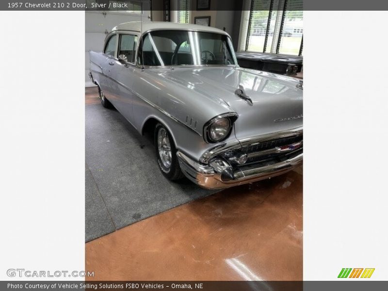 Silver / Black 1957 Chevrolet 210 2 Door