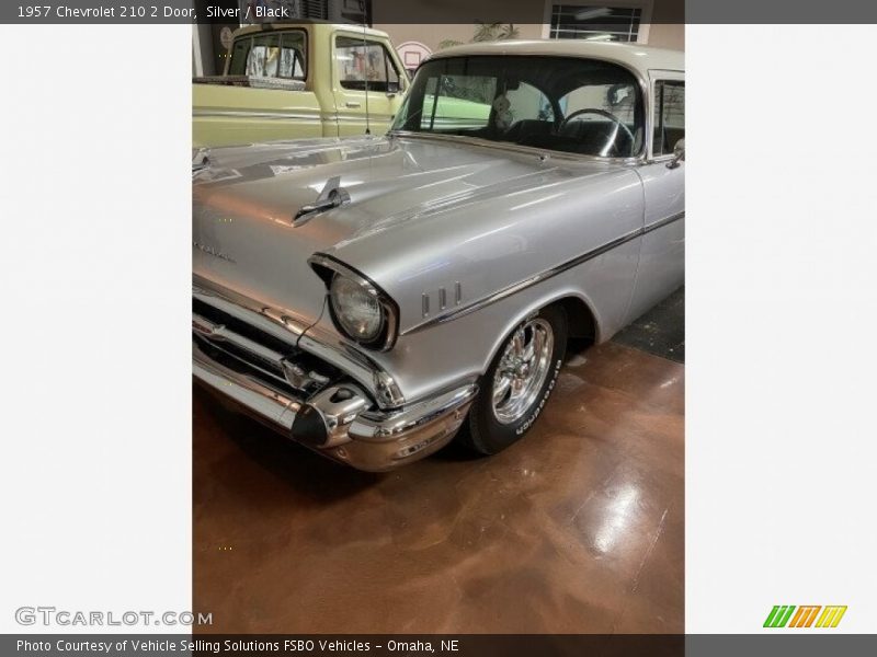 Silver / Black 1957 Chevrolet 210 2 Door