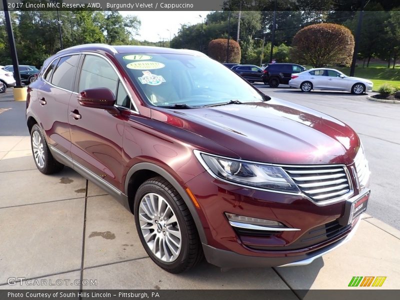 Burgundy Velvet / Cappuccino 2017 Lincoln MKC Reserve AWD