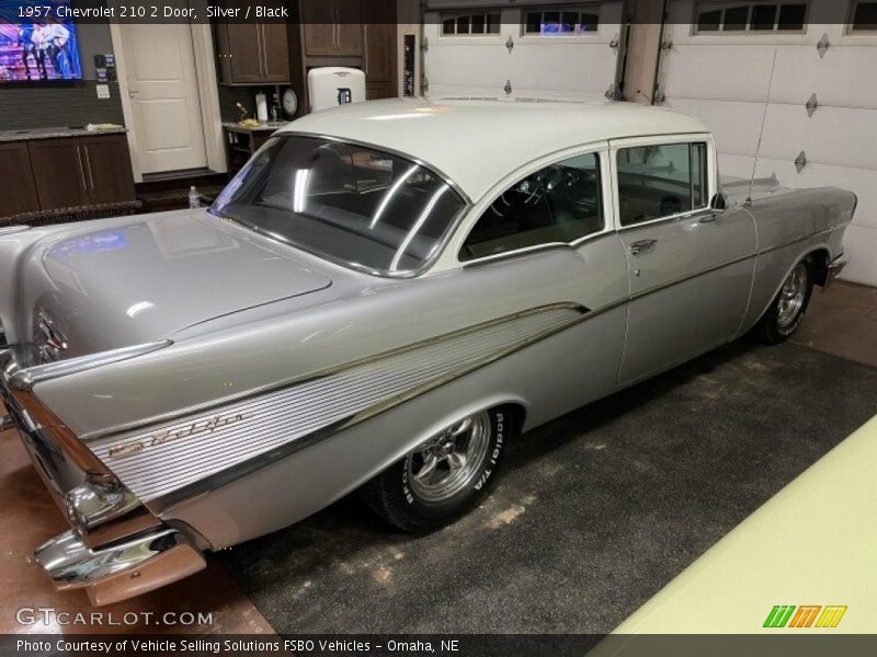 Silver / Black 1957 Chevrolet 210 2 Door