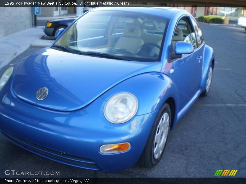 Bright Blue Metallic / Cream 1999 Volkswagen New Beetle GL Coupe