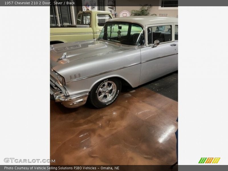 Silver / Black 1957 Chevrolet 210 2 Door