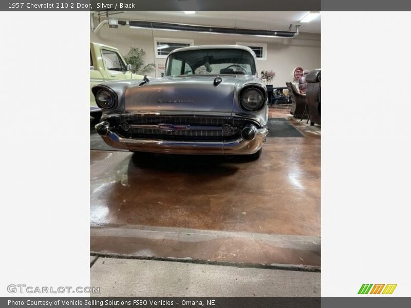 Silver / Black 1957 Chevrolet 210 2 Door
