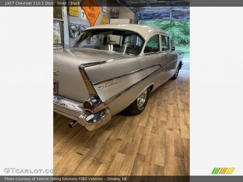 Silver / Black 1957 Chevrolet 210 2 Door