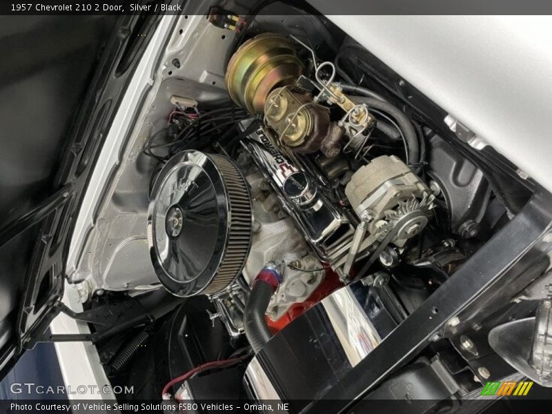 Silver / Black 1957 Chevrolet 210 2 Door